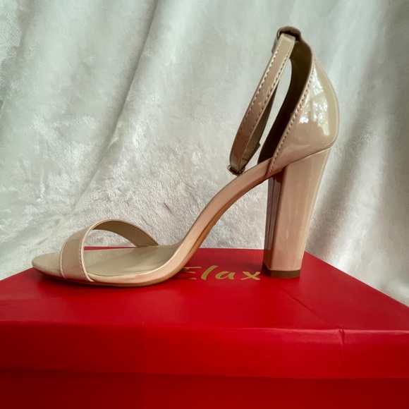 New Tan Chunk Heel Sandal Women’s Size 10 - Picture 2 of 11